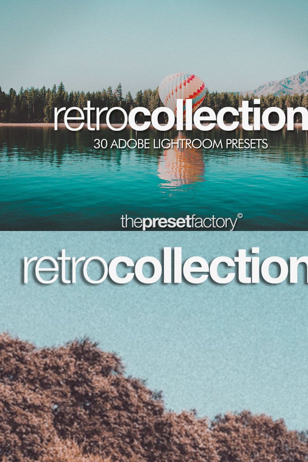 Retro Collection for Lightroom pinterest preview image.