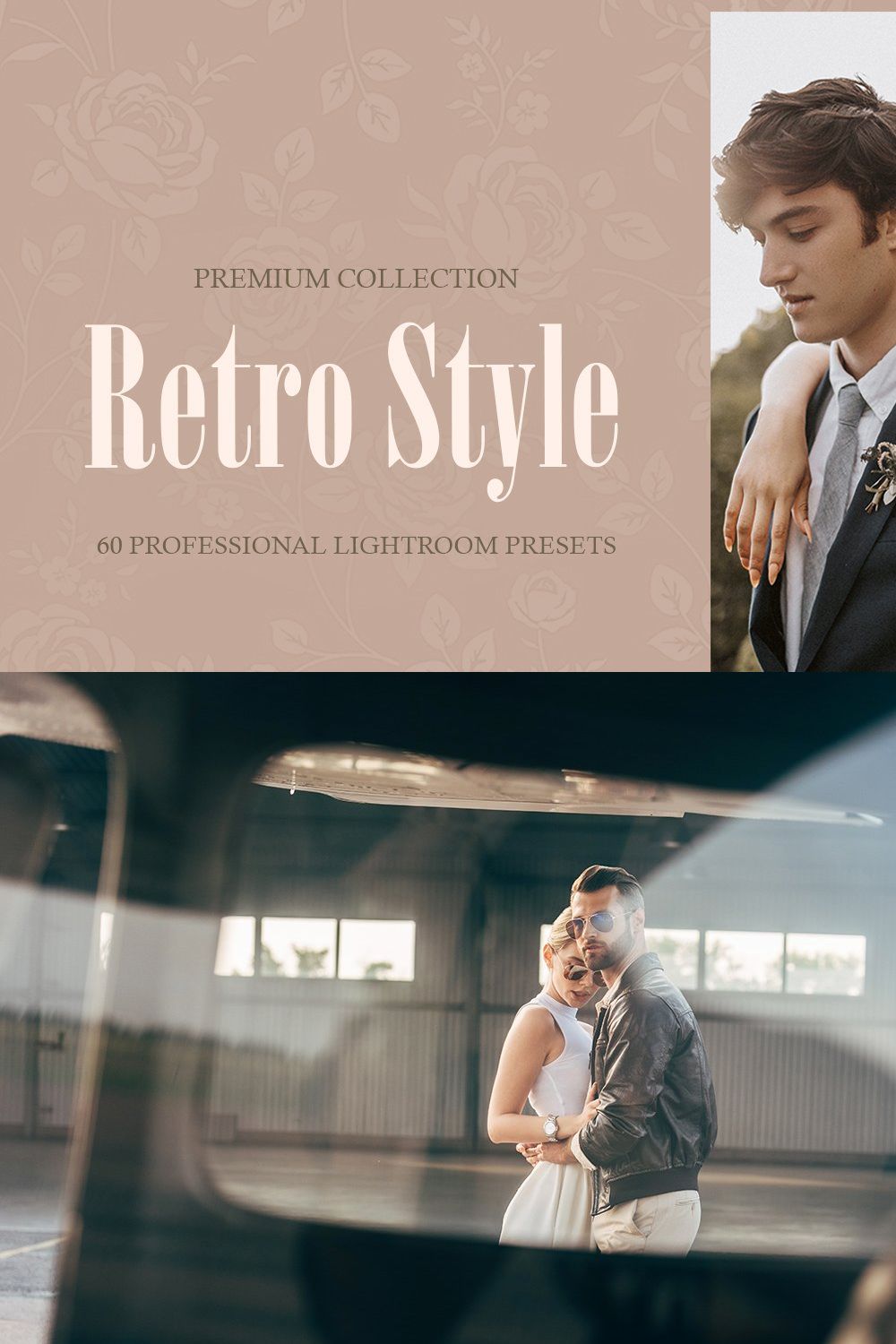 Retro Style Presets for Lightroom pinterest preview image.