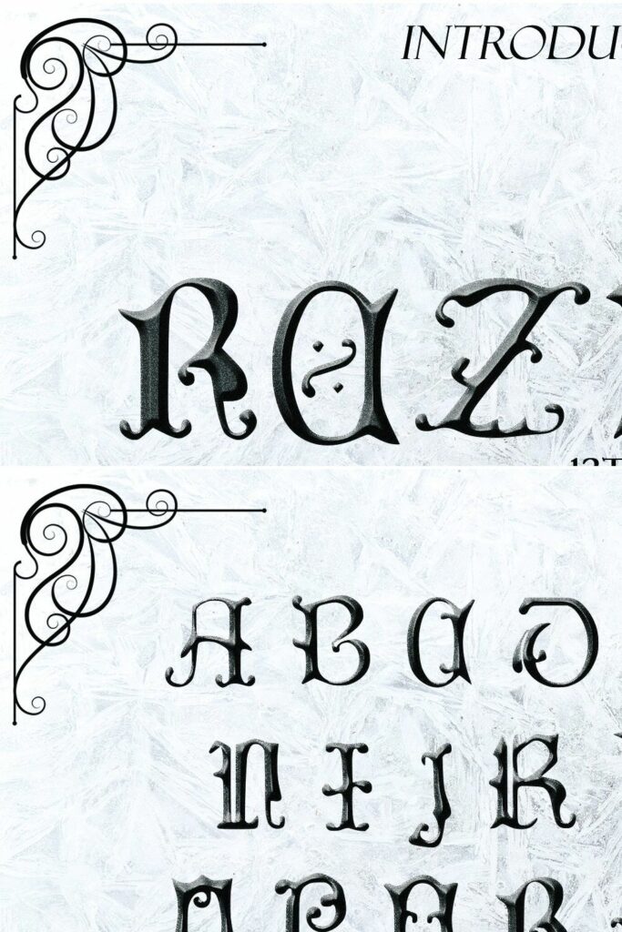 REZNOR, a Blackletter Typeface MasterBundles