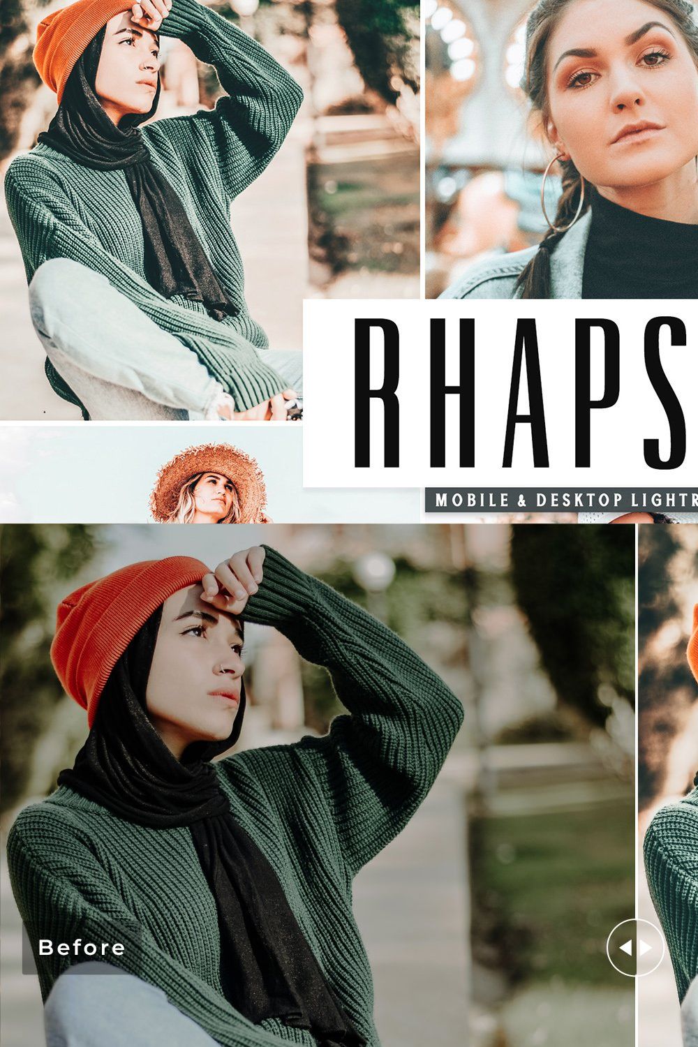 Rhapsody Lightroom Presets Pack pinterest preview image.