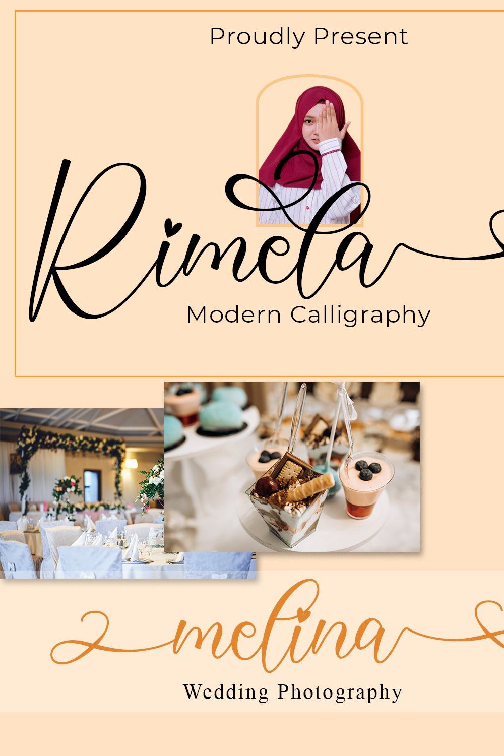 Rimela Script Calligraphy pinterest preview image.