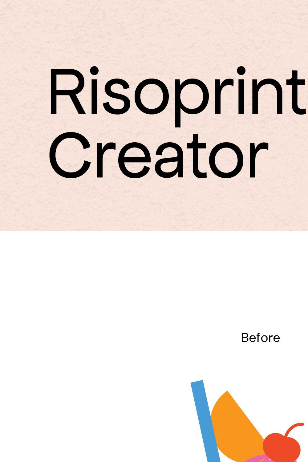 Risoprint Risograph Texture Creator pinterest preview image.