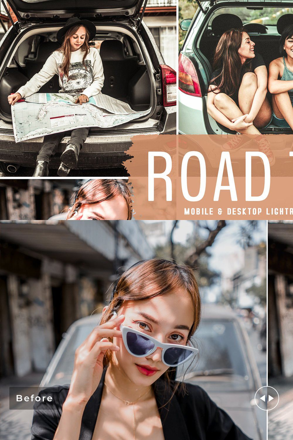 Road Trip Pro Lightroom Presets pinterest preview image.