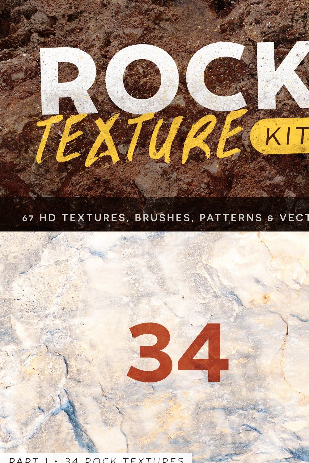 Rock Texture Kit - Seamless Textures pinterest preview image.
