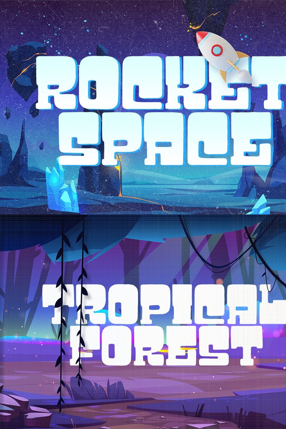 Rocket Space pinterest preview image.