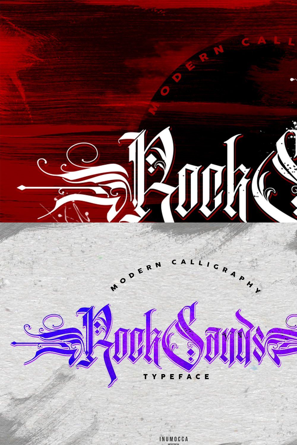 RockSands Typeface pinterest preview image.