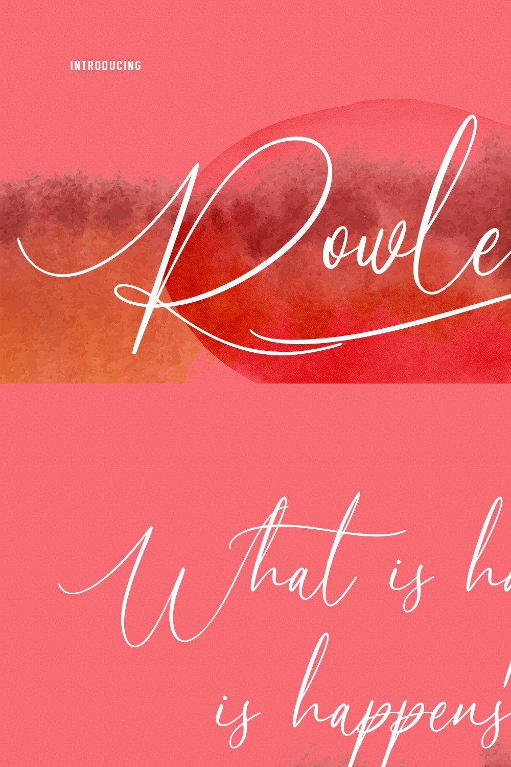 Rolwlercones Script Font pinterest preview image.