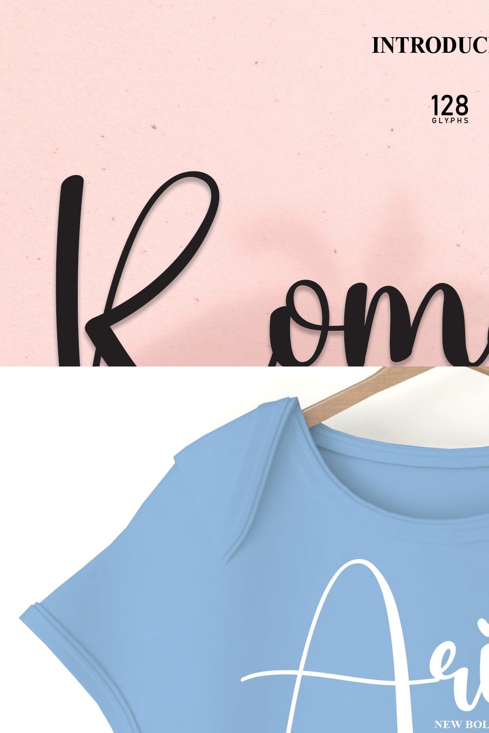 Romance | Script Font pinterest preview image.