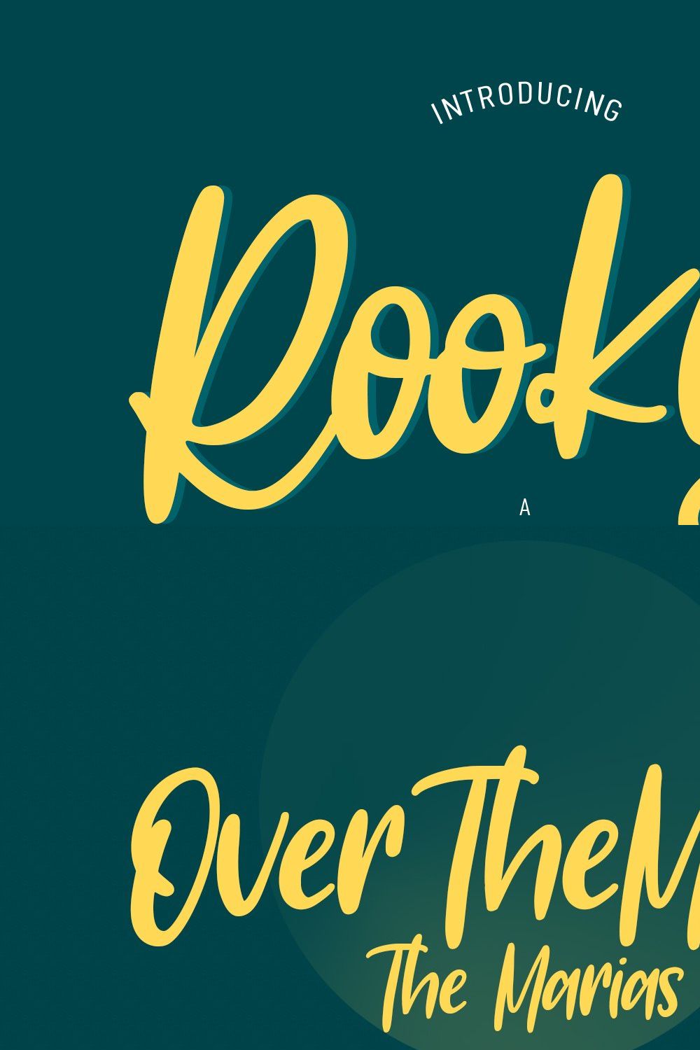 Rookys Handwritten Script Font pinterest preview image.