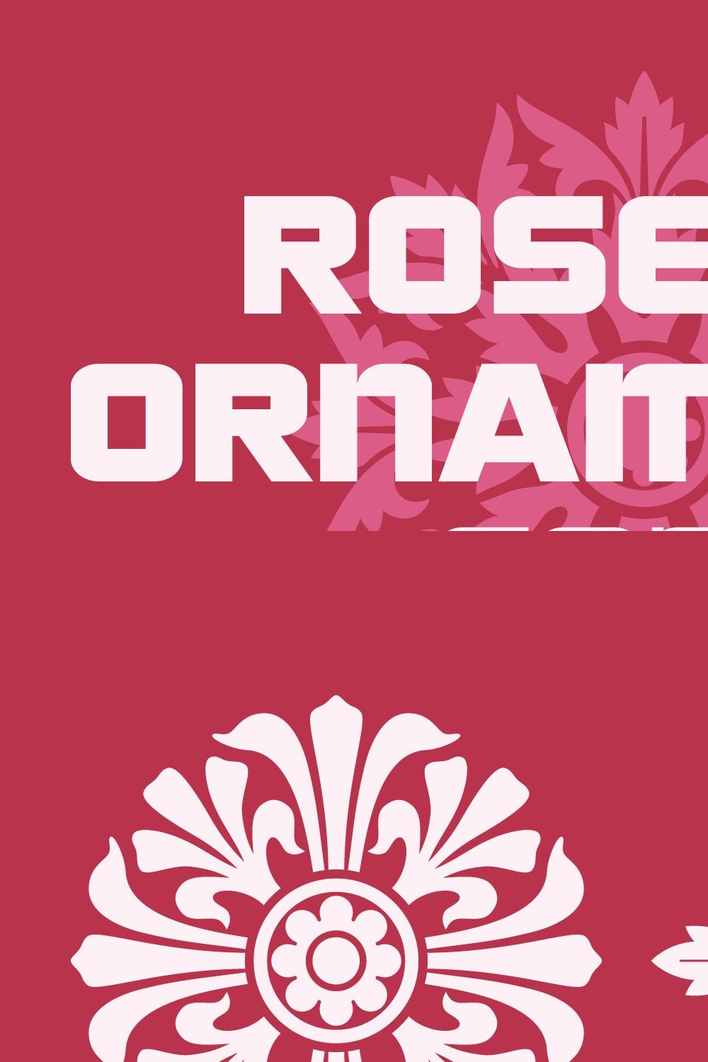 Rosette Ornaments Font pinterest preview image.