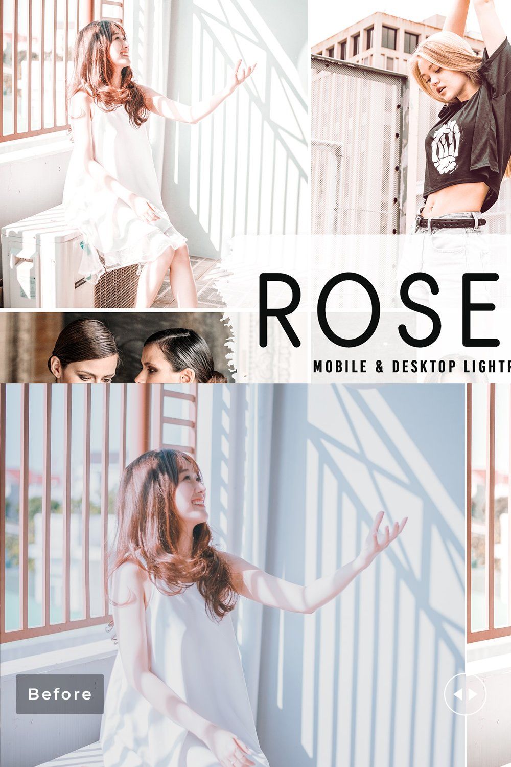 Rosette Pro Lightroom Presets pinterest preview image.