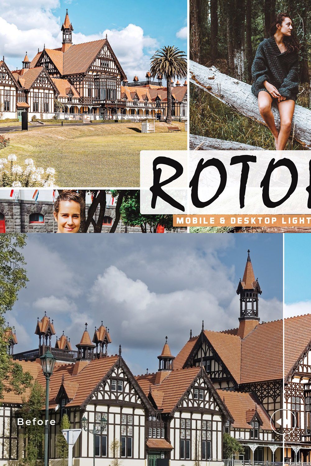 Rotorua Pro Lightroom Presets pinterest preview image.