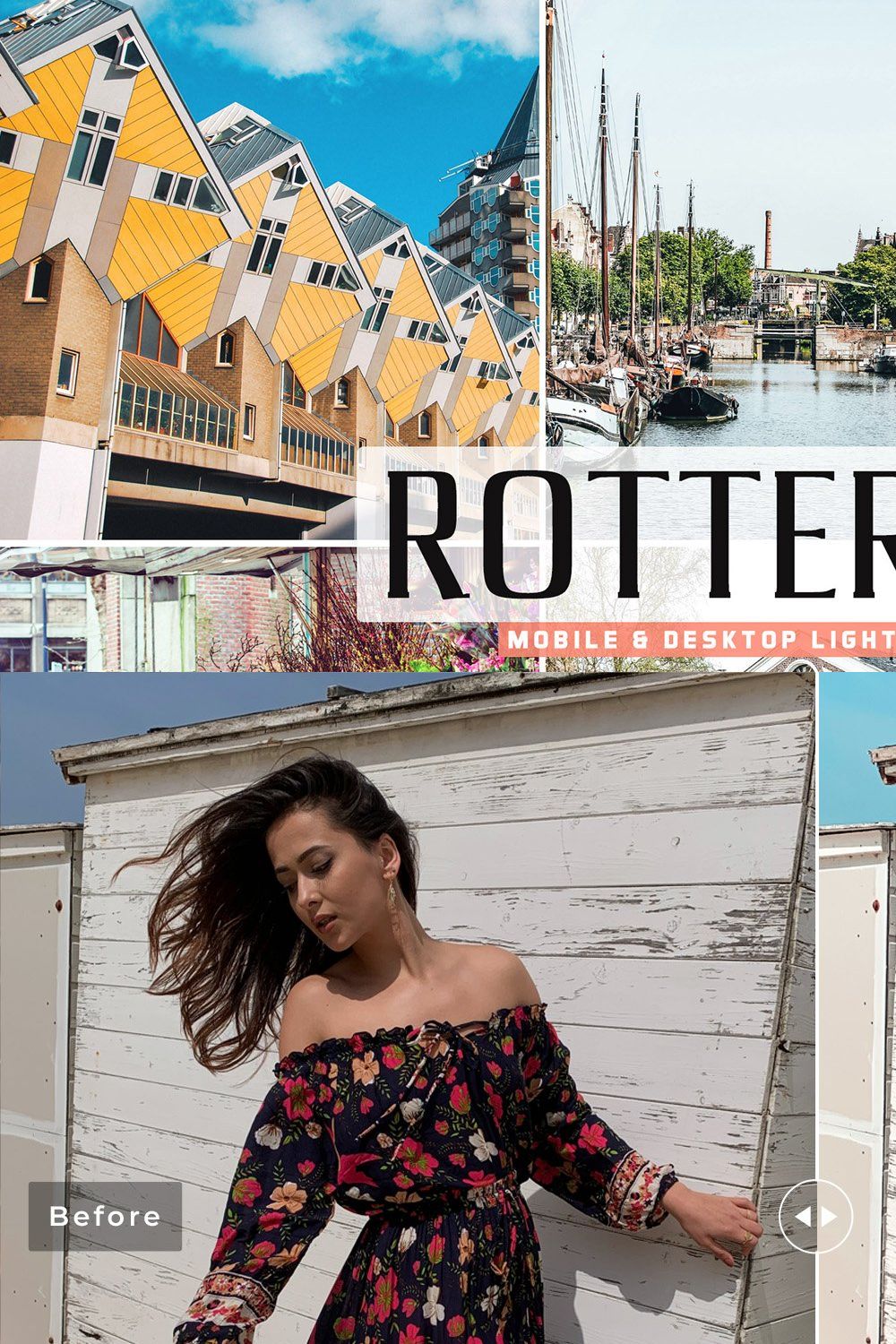 Rotterdam Pro Lightroom Presets pinterest preview image.