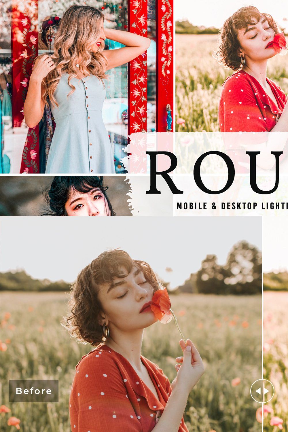 Rouge Pro Lightroom Presets pinterest preview image.