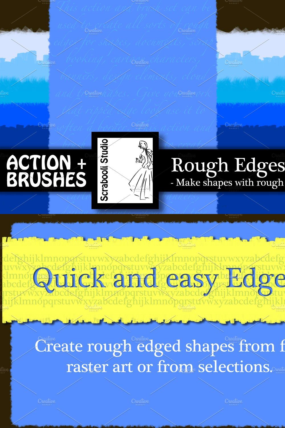 Rough Edges Action pinterest preview image.