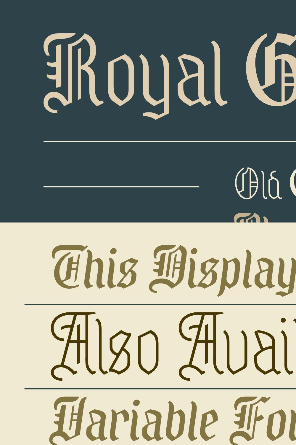 Royal Grande - Black Letter Family pinterest preview image.