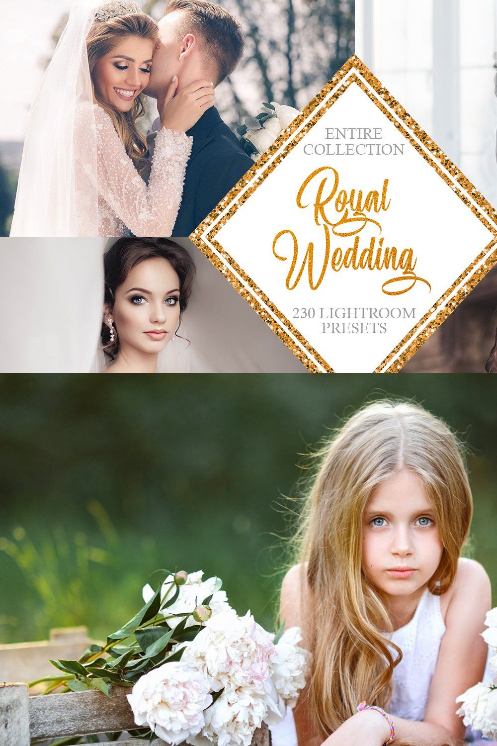 Royal Wedding Presets Lightroom pinterest preview image.