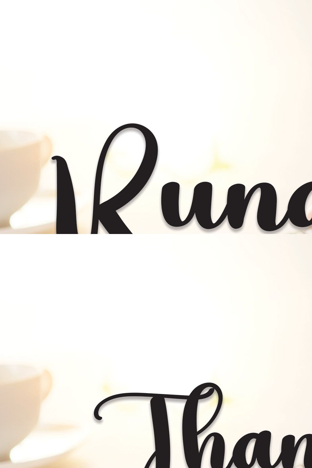 Runday | Script Font pinterest preview image.