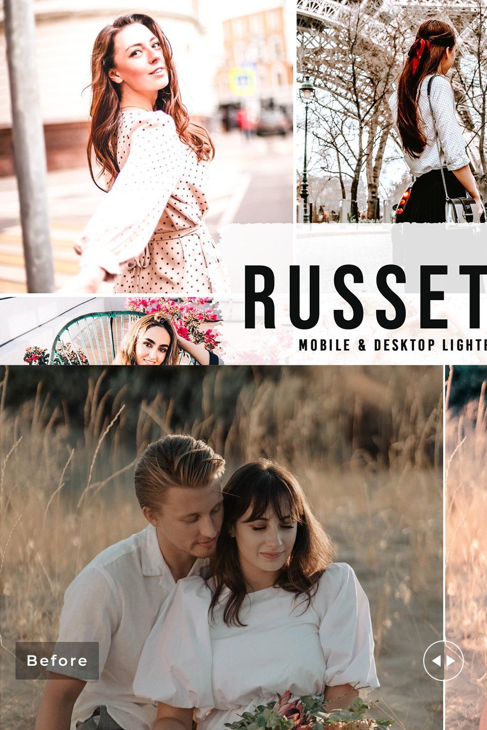 Russet Hue Pro Lightroom Presets pinterest preview image.