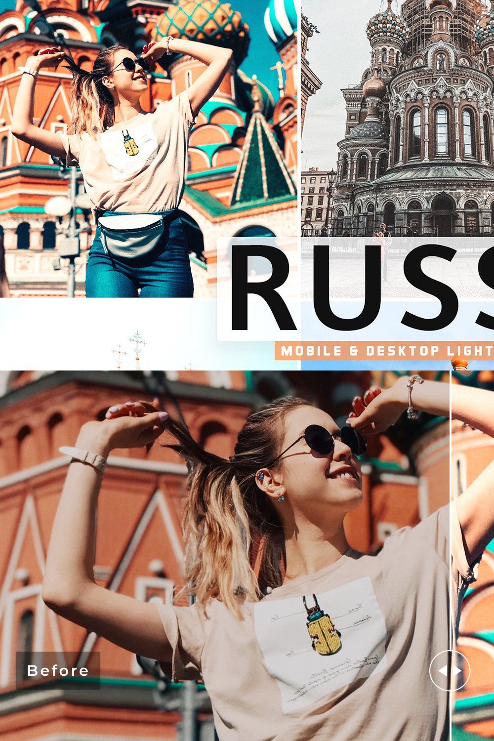 Russia Pro Lightroom Presets pinterest preview image.