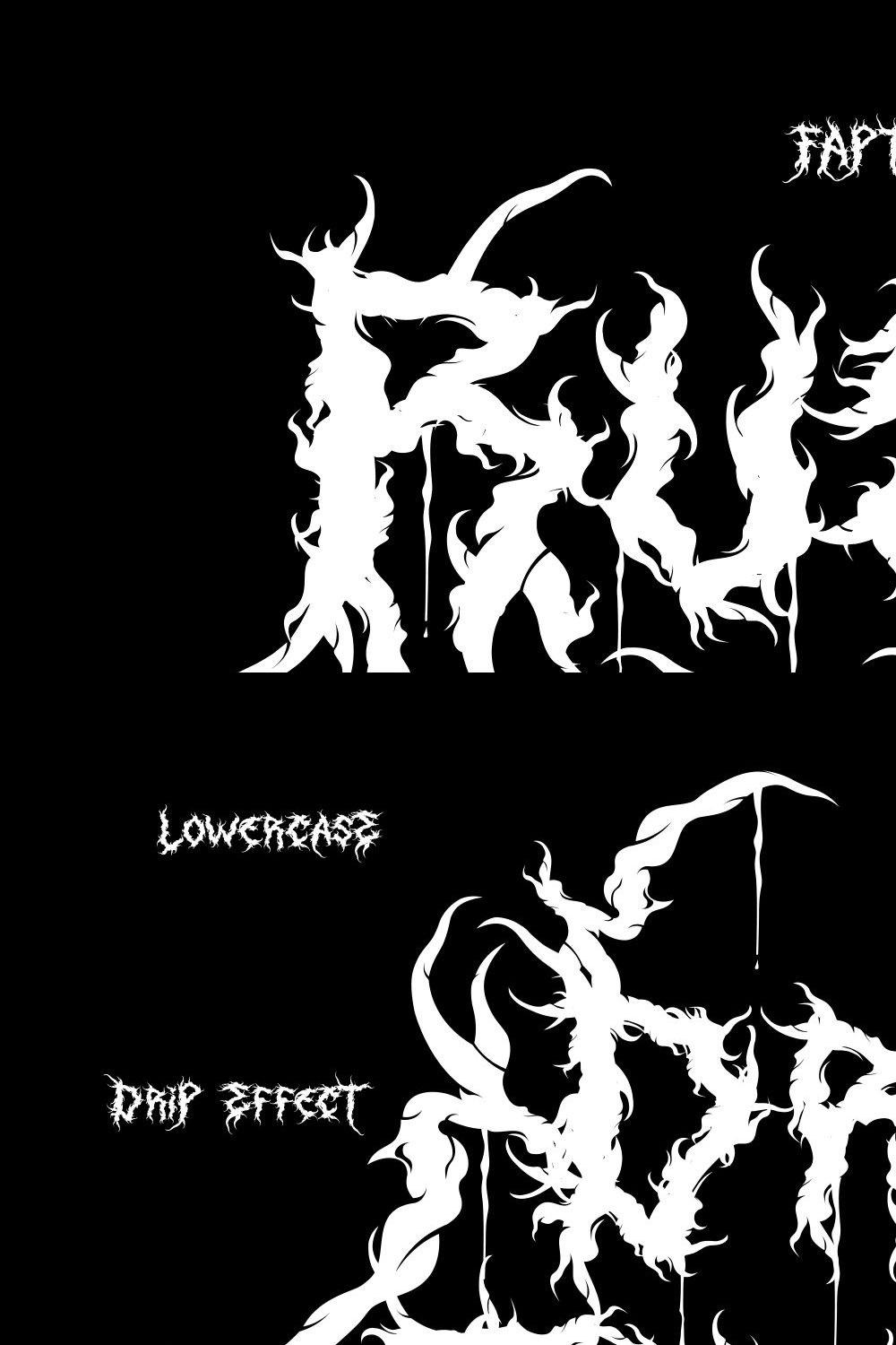 Rusted Sabbath | Black Metal Font pinterest preview image.