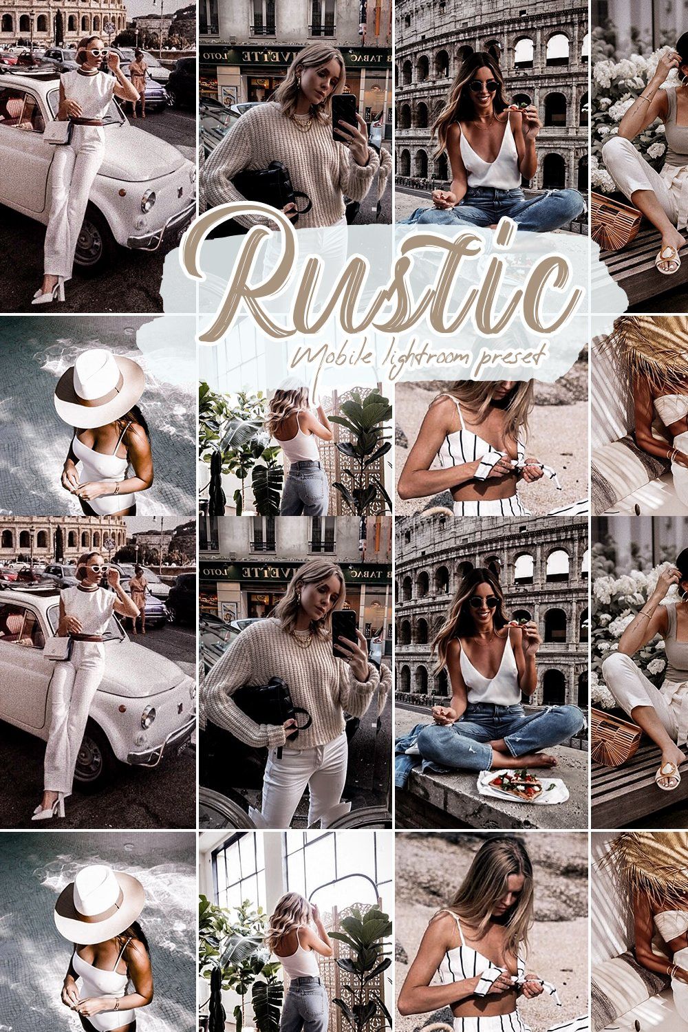 Rustic Lightroom Presets pinterest preview image.