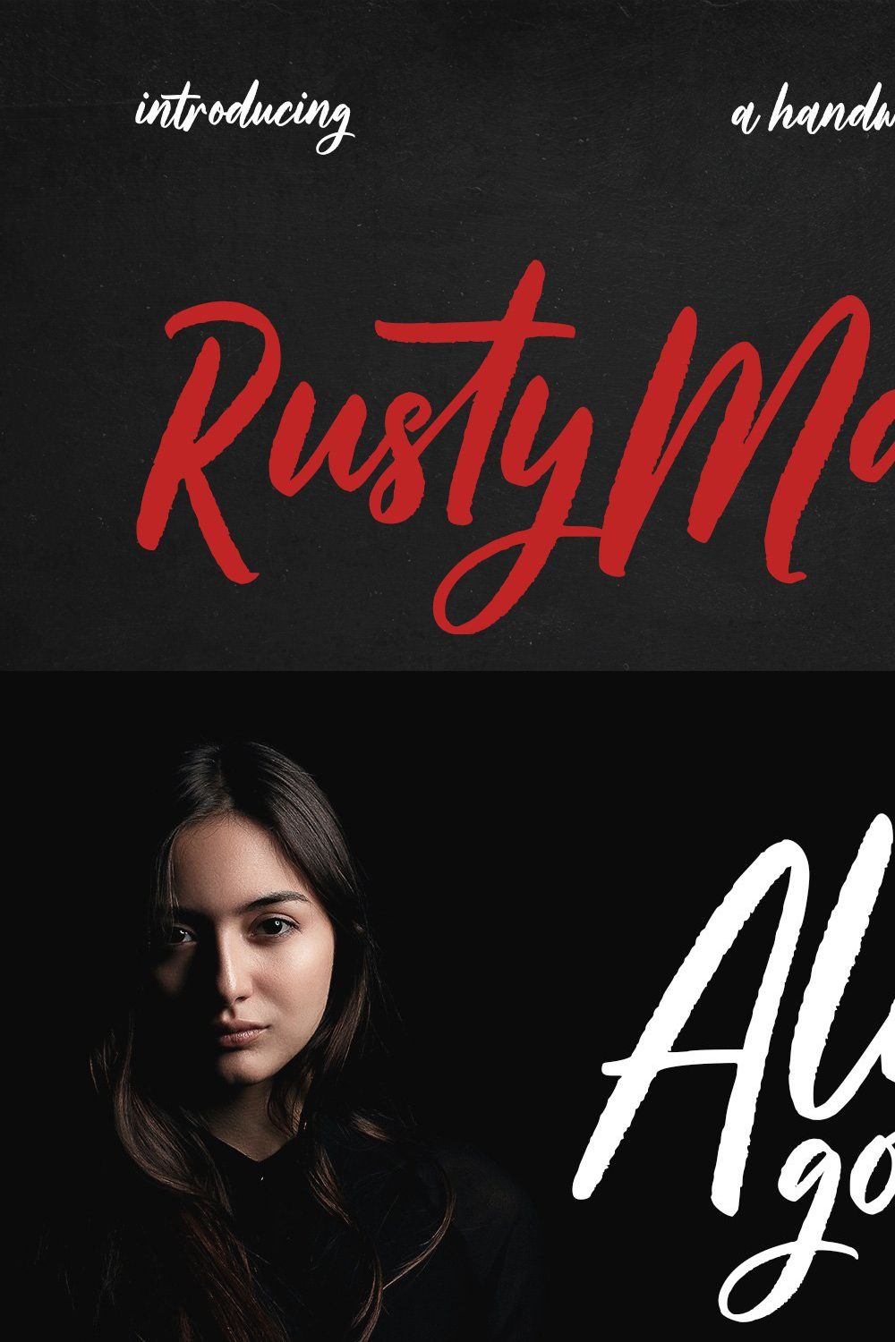 Rusty Mates Brush Script Font pinterest preview image.