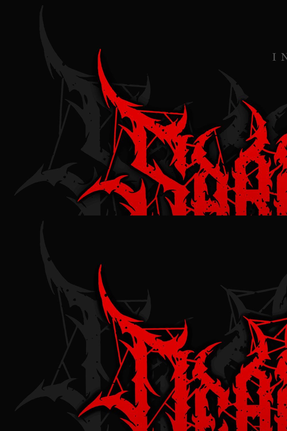 Sabersong | Black Metal Font Vol.3 pinterest preview image.