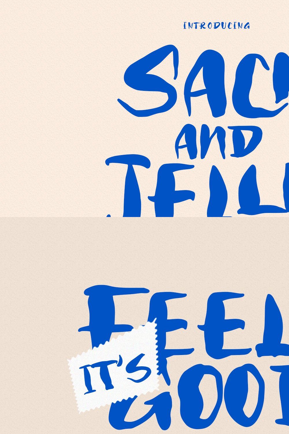 Sack And Jelly Handwritten Font pinterest preview image.