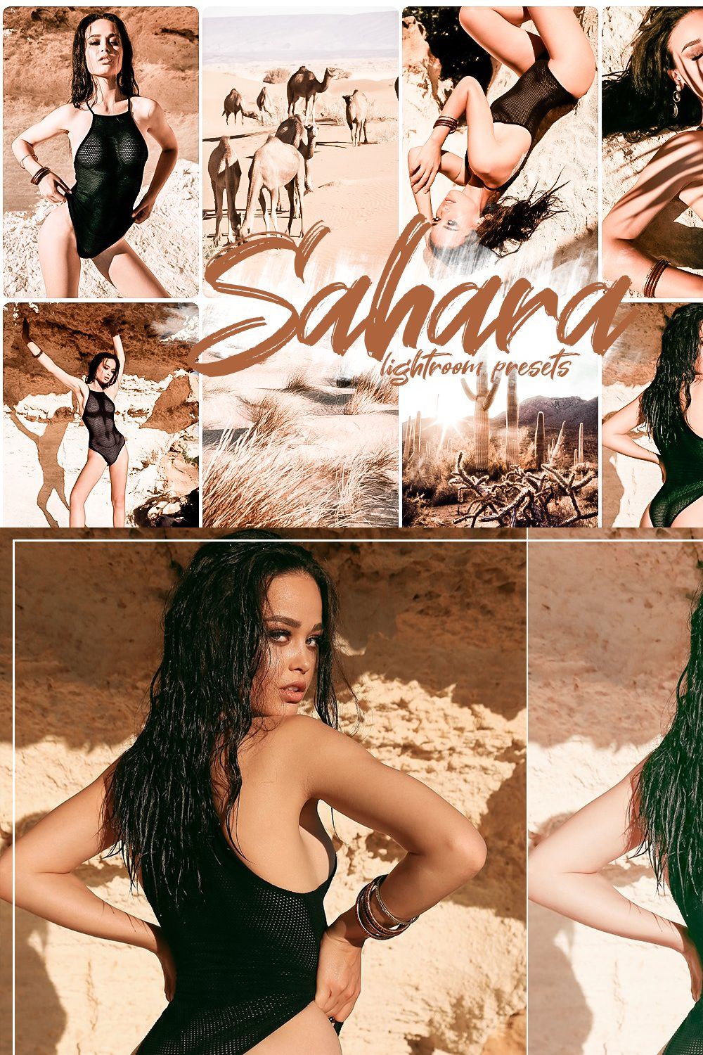 Sahara Lightroom presets pinterest preview image.