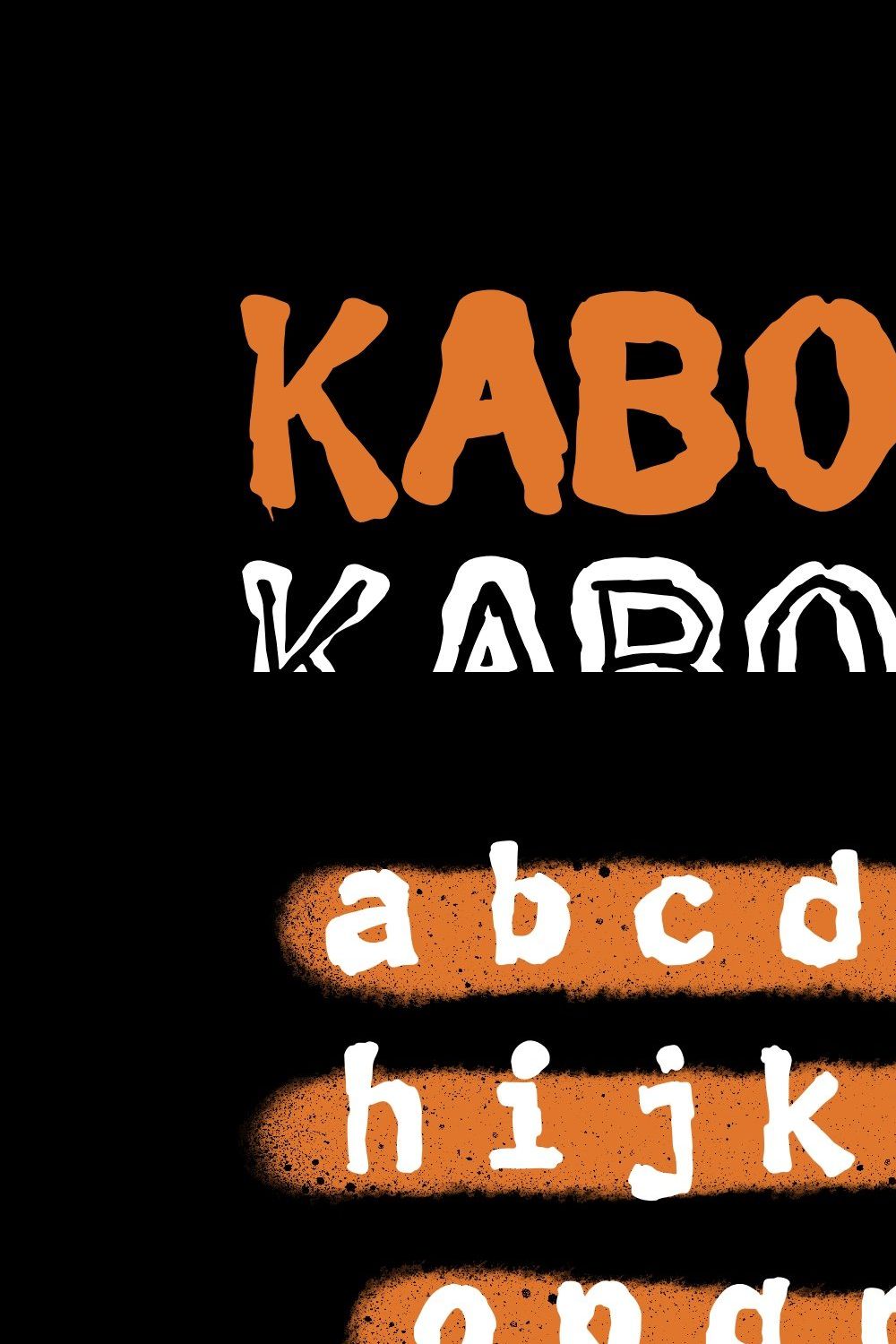 SALE 50% | Kabocha - Horror Font Duo pinterest preview image.