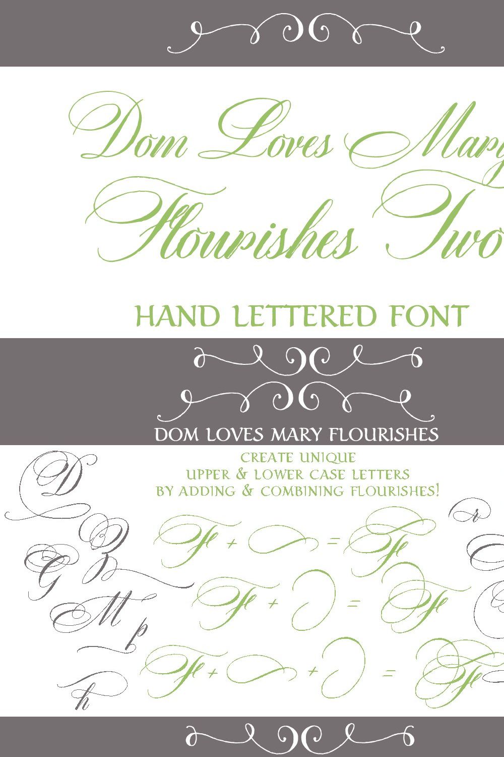 Sale-Dom Loves Mary Flourishes Two pinterest preview image.