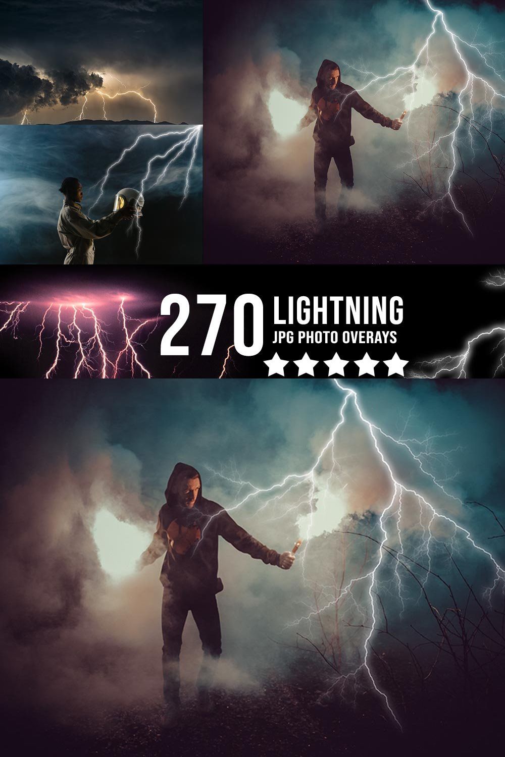 SALE!270 Lightning  Photo Overlay pinterest preview image.