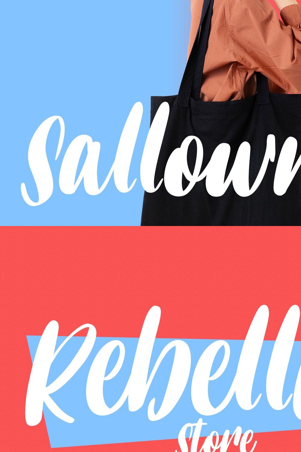 Sallowness Handwritting Script Font pinterest preview image.