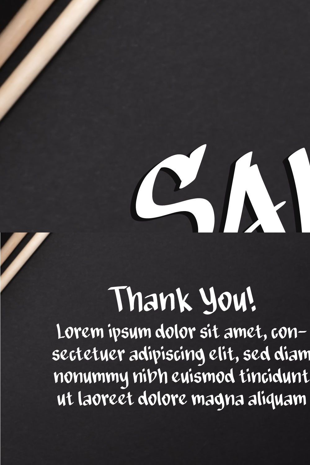 Salmon - Graffiti Display Font pinterest preview image.