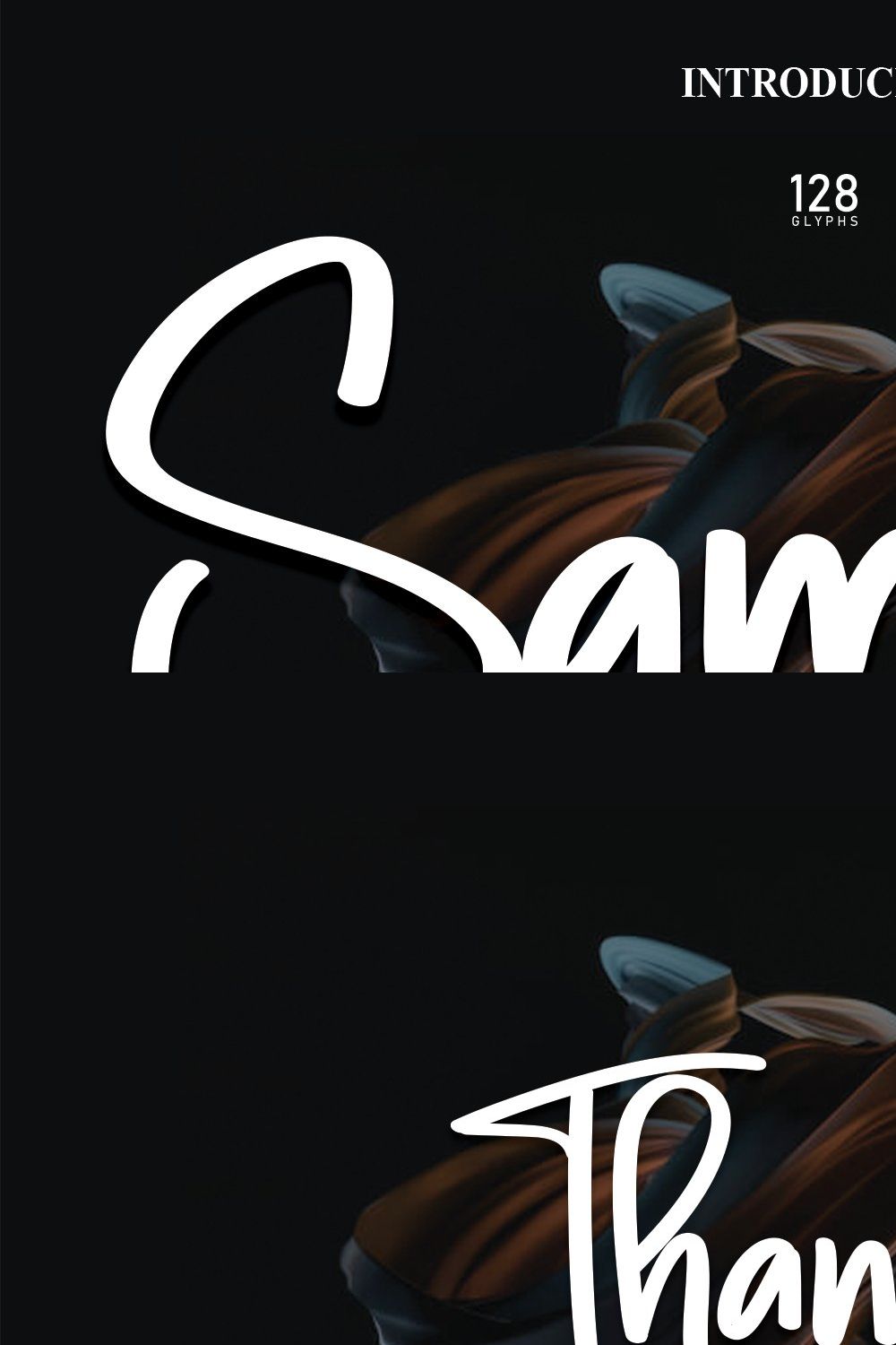 Samble | Script Font pinterest preview image.