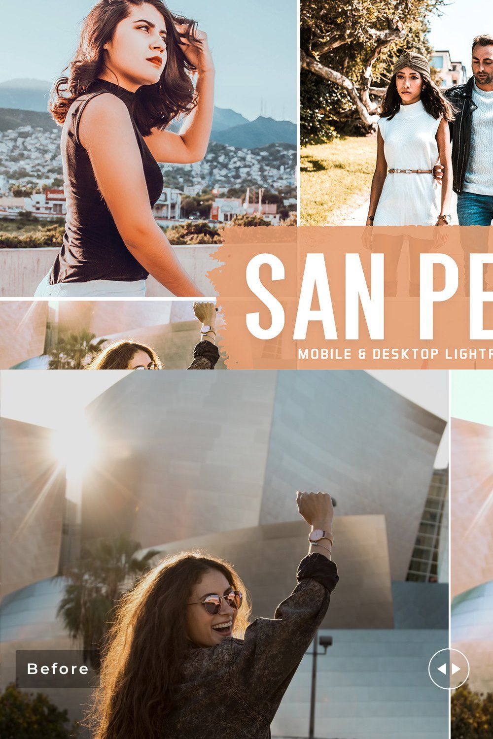 San Pedro Pro Lightroom Presets pinterest preview image.