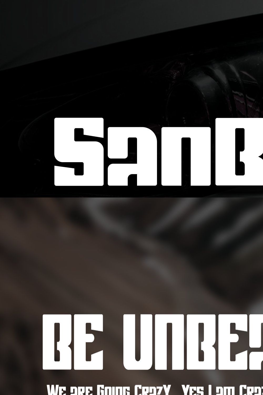 Sanbors - Bold Font pinterest preview image.