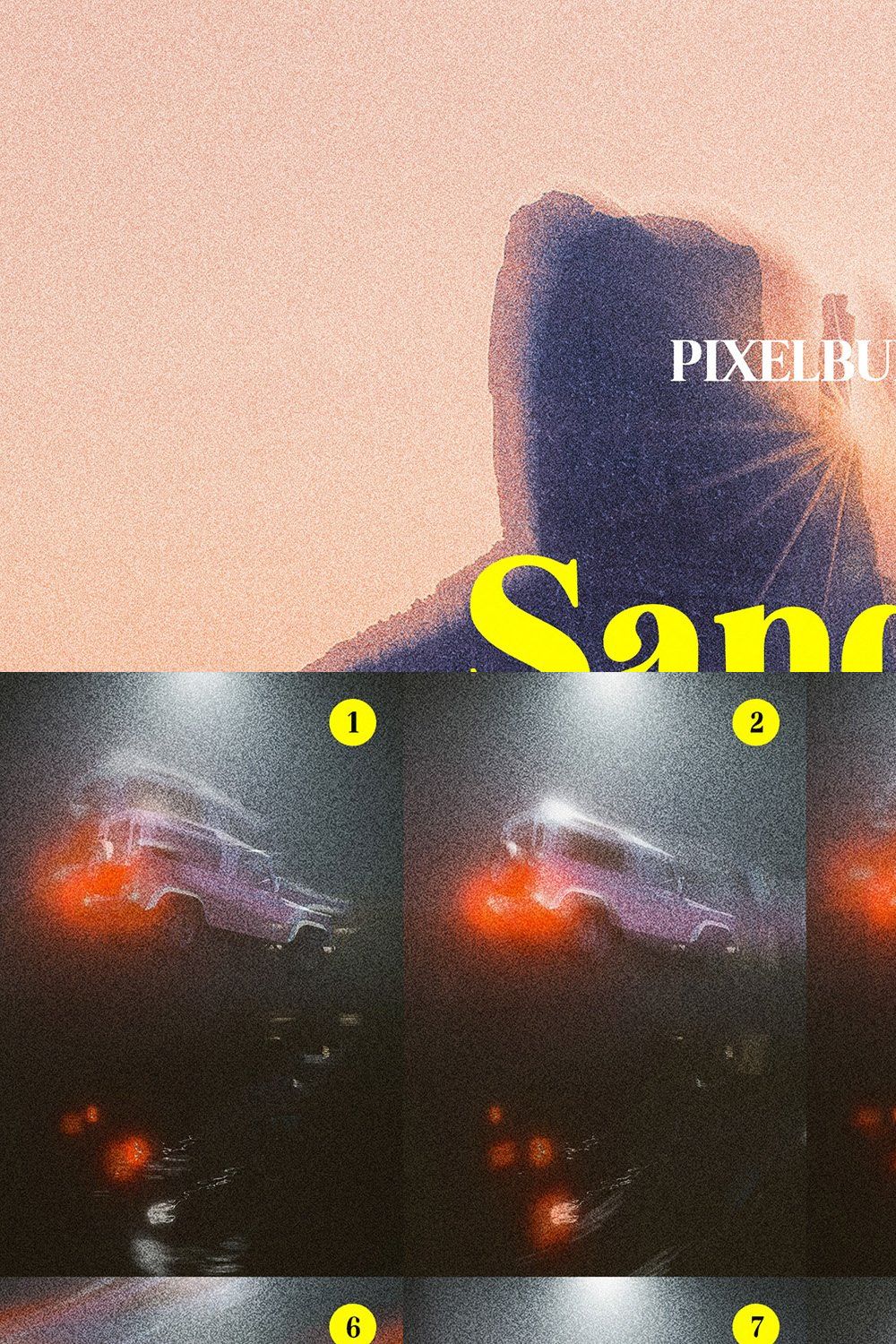Sandstorm Disrupted Photoshop Effect pinterest preview image.