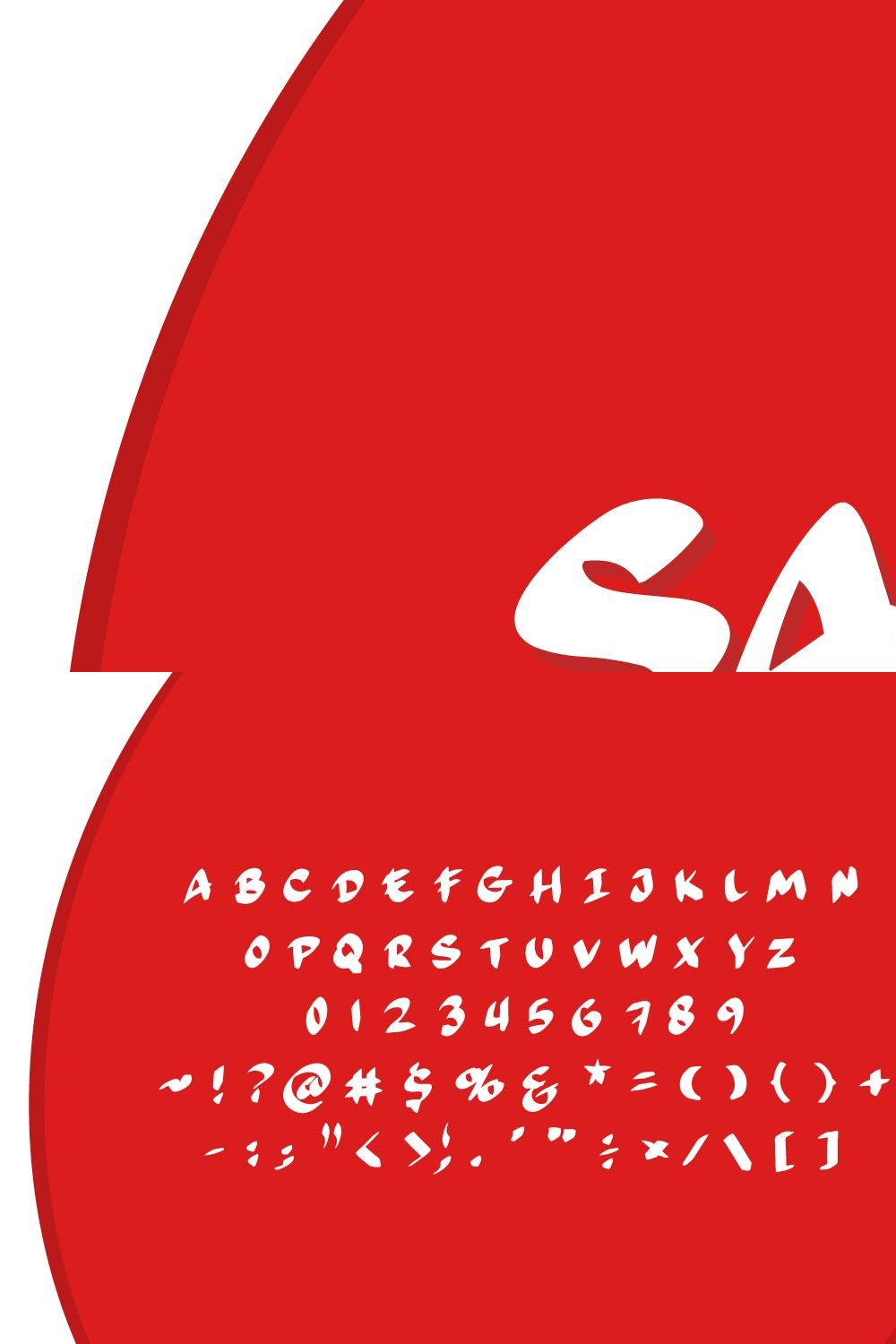 Sanje - Japanese Display Font pinterest preview image.