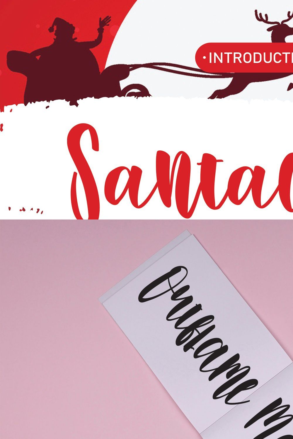 Santaclaus | Handwriten Font pinterest preview image.