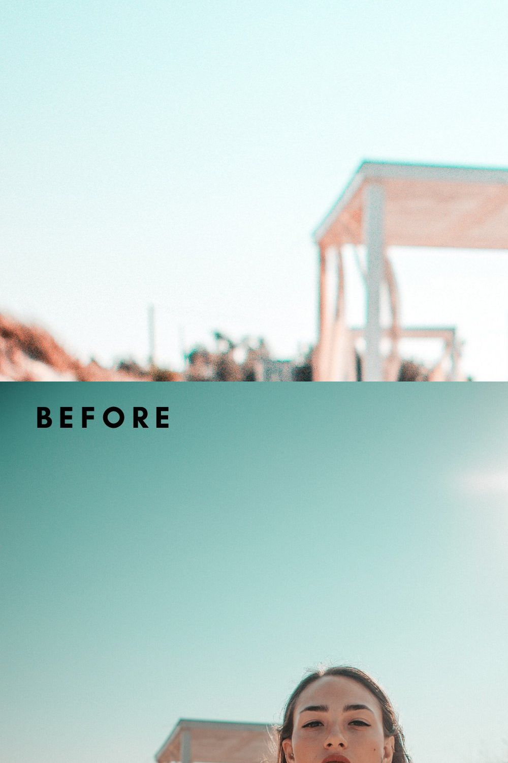 Santorini, Bright Lightroom Presets pinterest preview image.