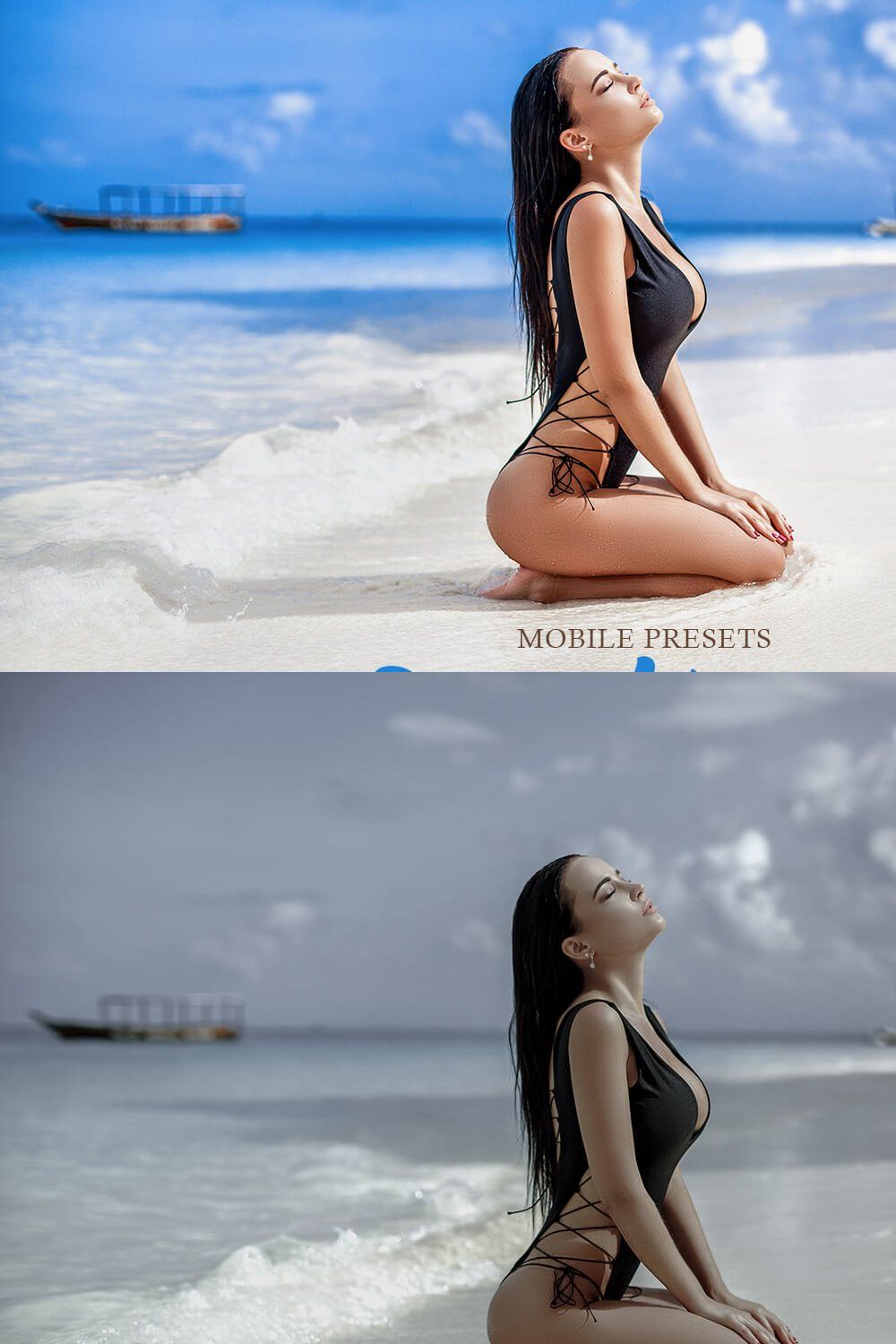 Santorini Mobile Presets pinterest preview image.