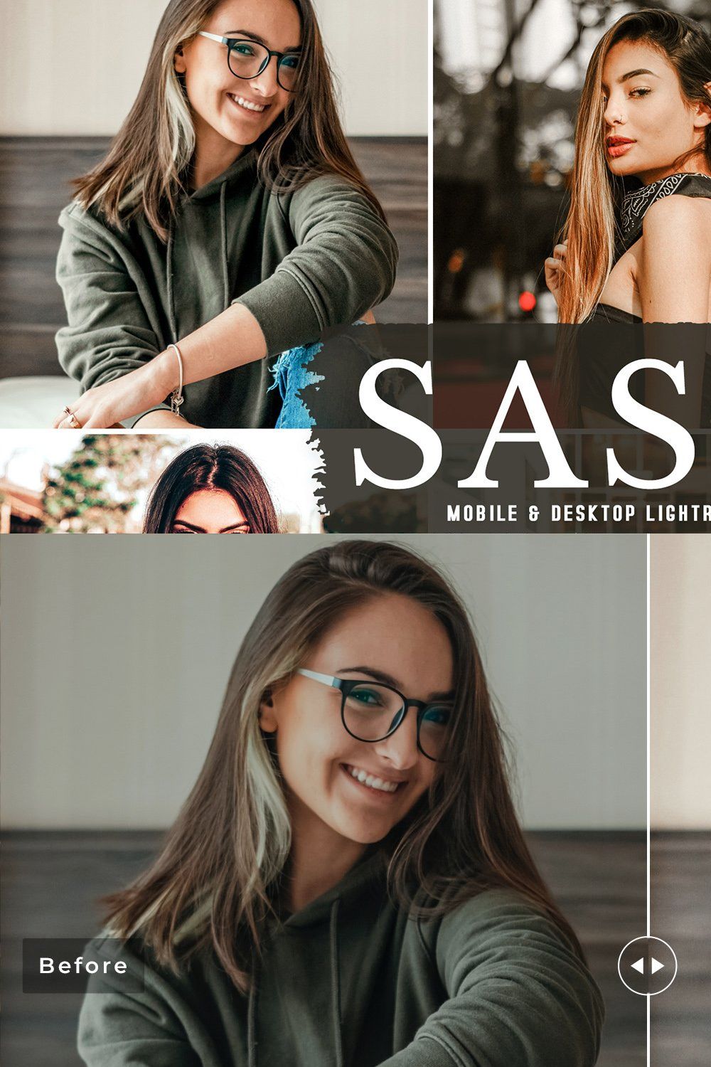 Sassy Pro Lightroom Presets pinterest preview image.