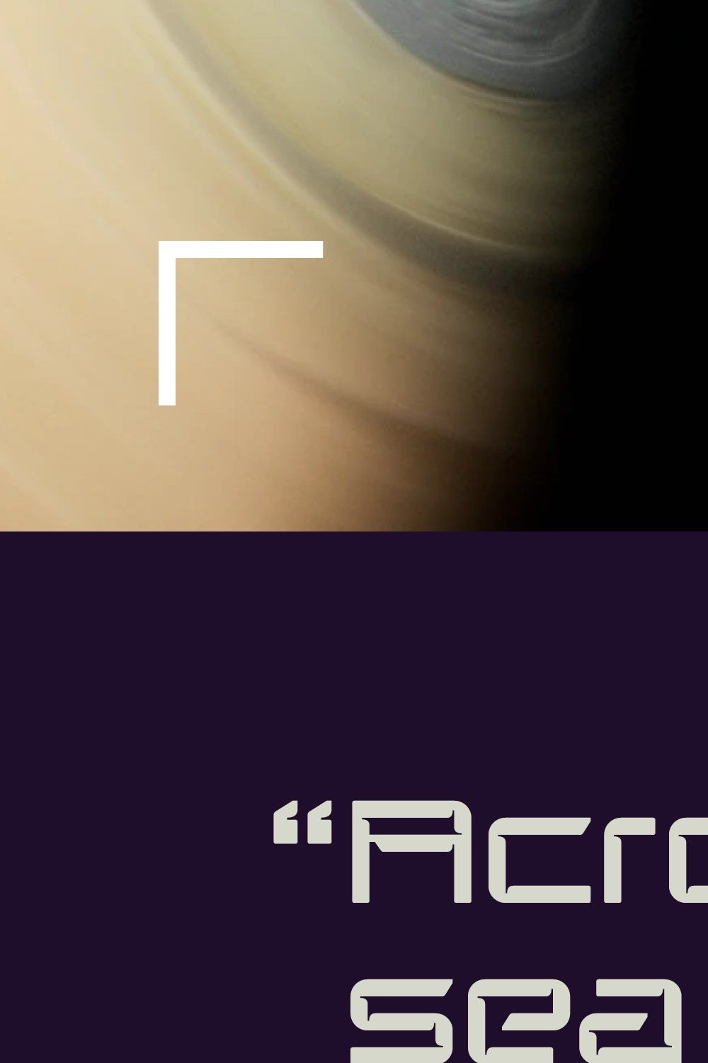 Saturn - sci-fi font pinterest preview image.