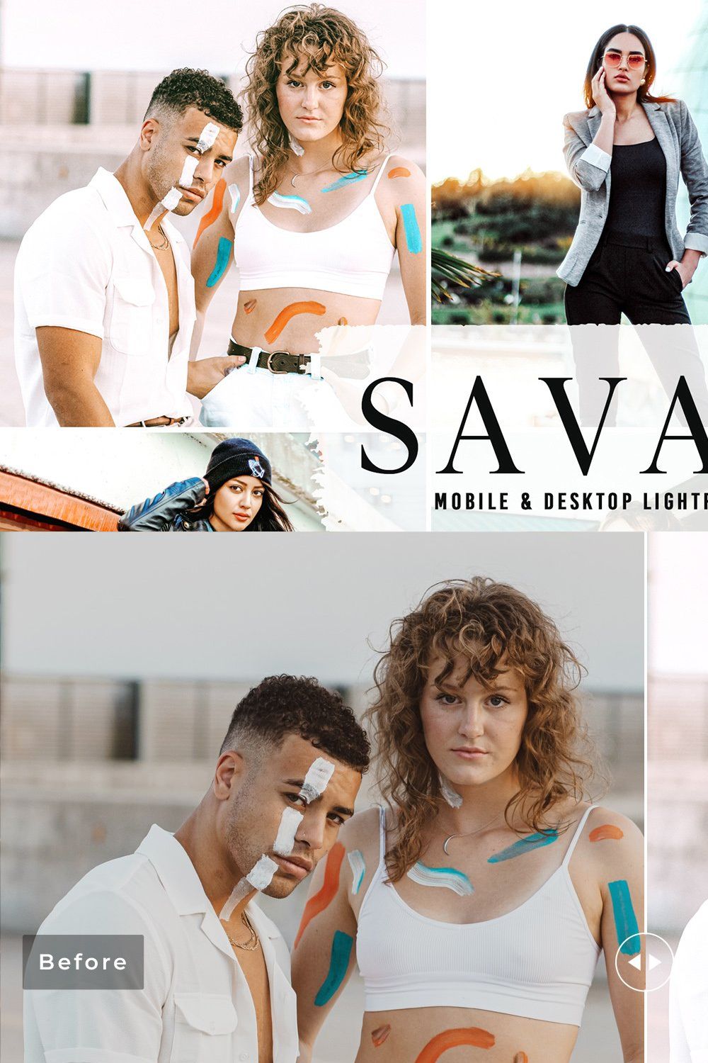 Savage Pro Lightroom Presets pinterest preview image.