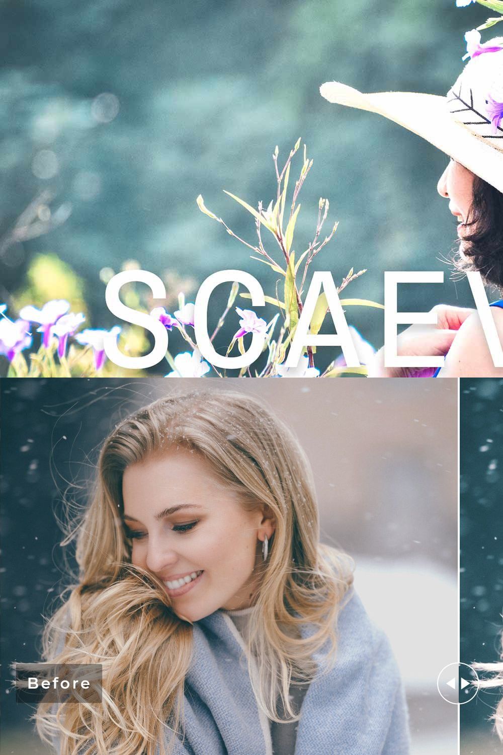 Scaevola Pro Lightroom Presets pinterest preview image.