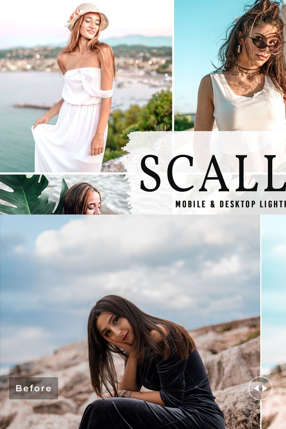 Scallops Pro Lightroom Presets pinterest preview image.