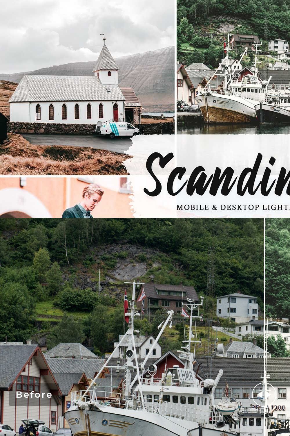 Scandinavia Pro Lightroom Presets pinterest preview image.