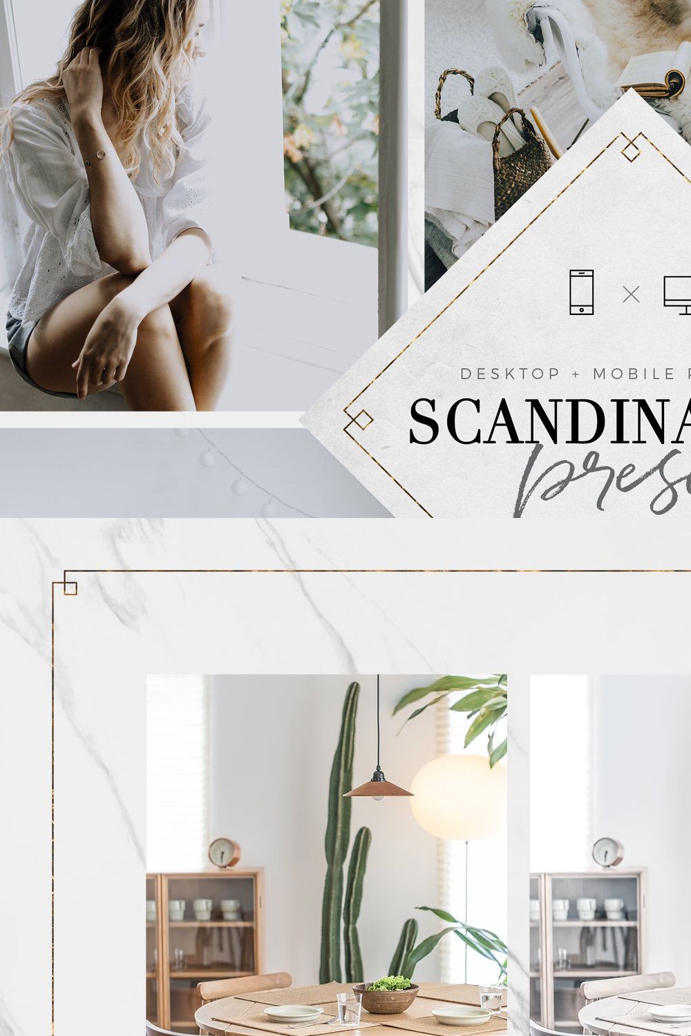 Scandinavian Lightroom Presets pinterest preview image.